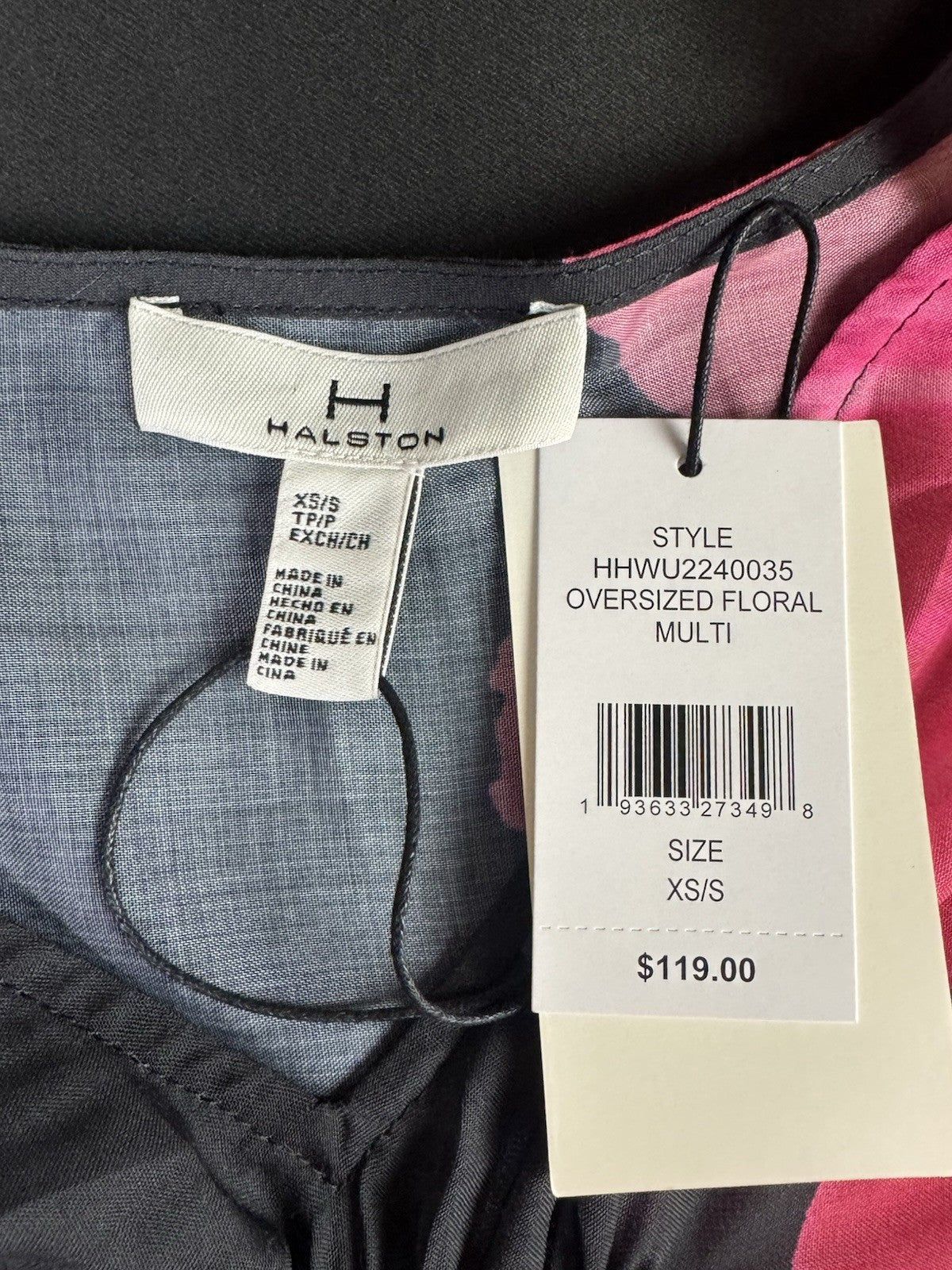 $119 H by Halston Cover Up Dress Womens Floral Sz XS/S. (B.177)