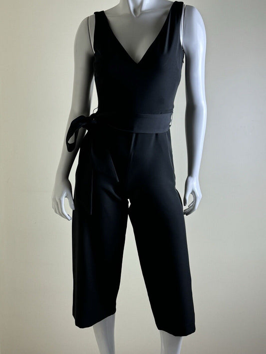 Sam Edelman Jumpsuit Women’s Sz 0 Crop Belt Pockets (B.86)