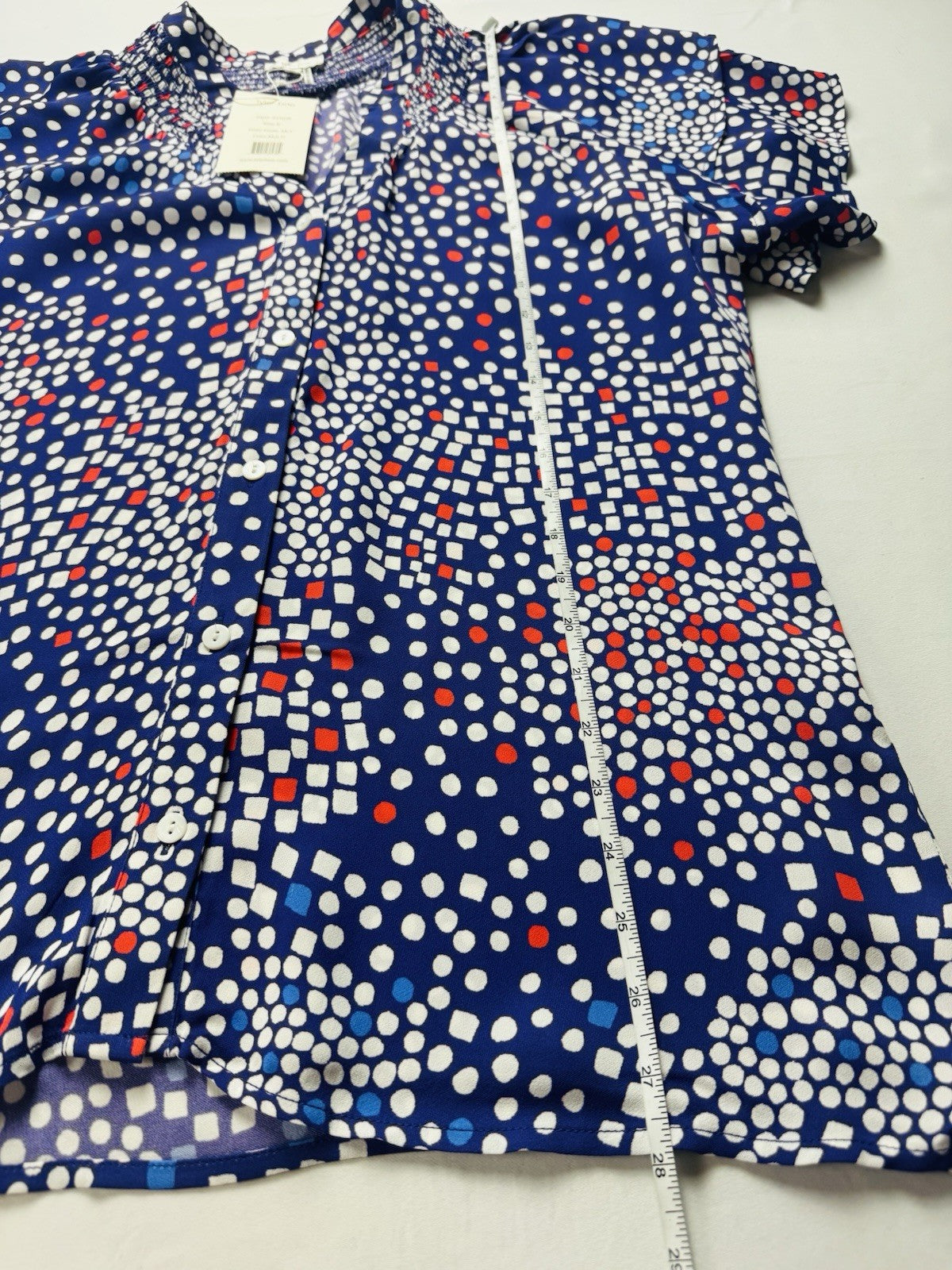 Tyler Boe Women’s Blue Multi Blouse Sz S     (B.158)