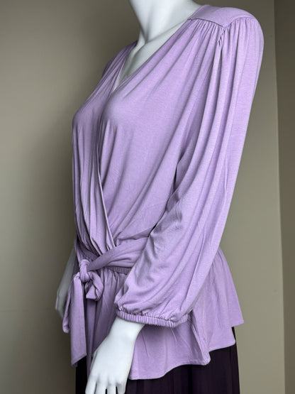 $99 Lauren Ralph Lauren Women’s Blouse Purple Sz 2XL.    (B.125)