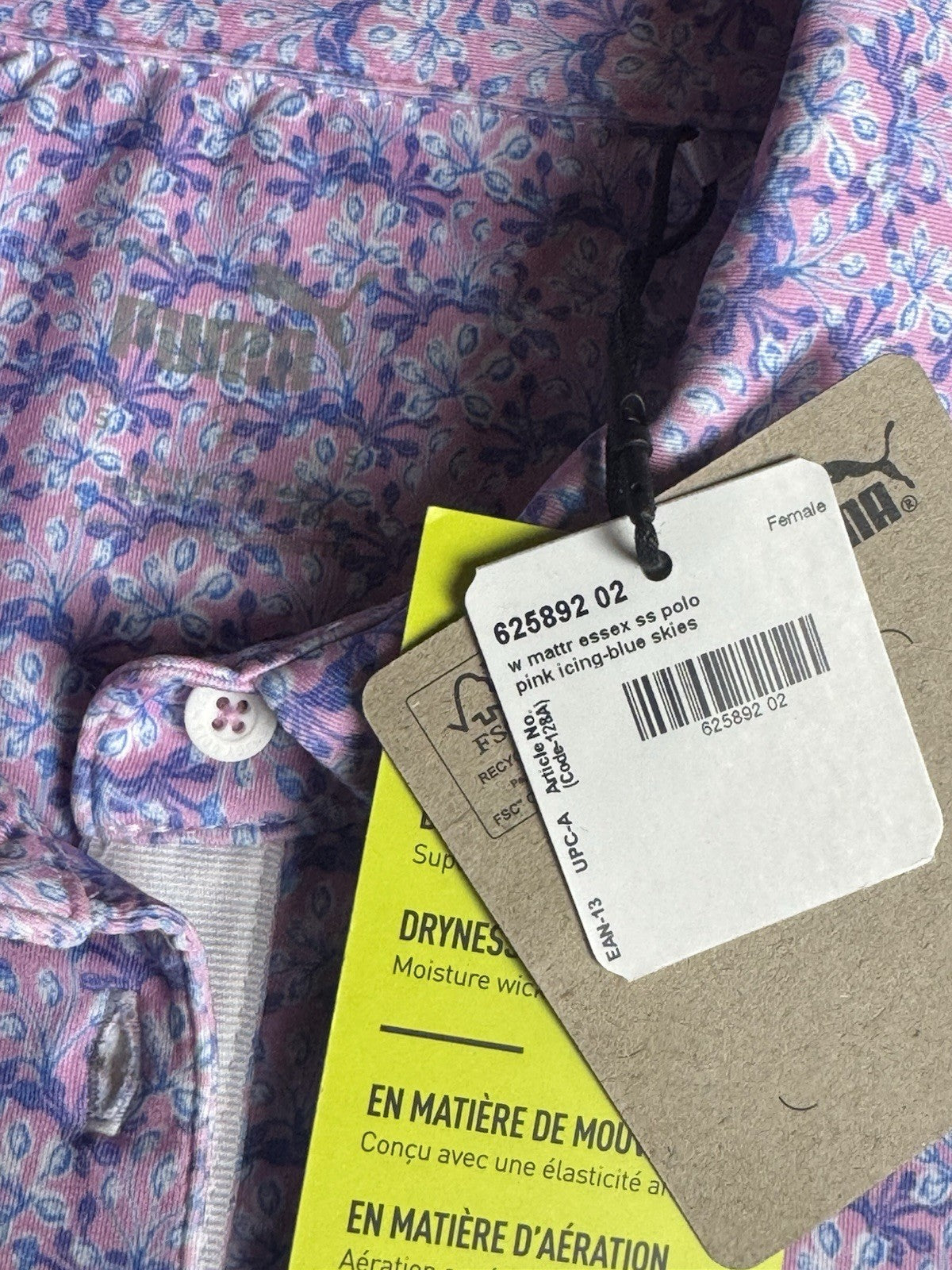 Puma Women’s Golf Shirt Sz S.   (B.172)