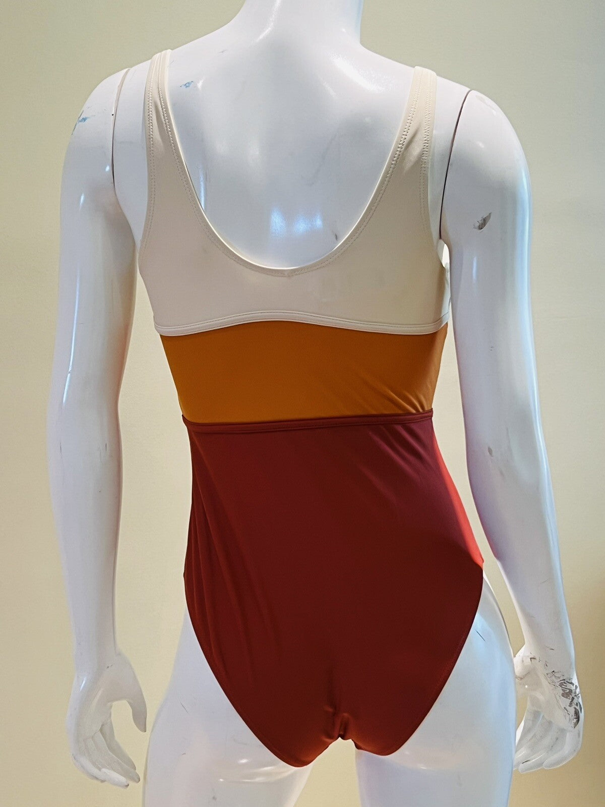 CUPSHE Women's One Piece Swimsuit Sz M Red Orange