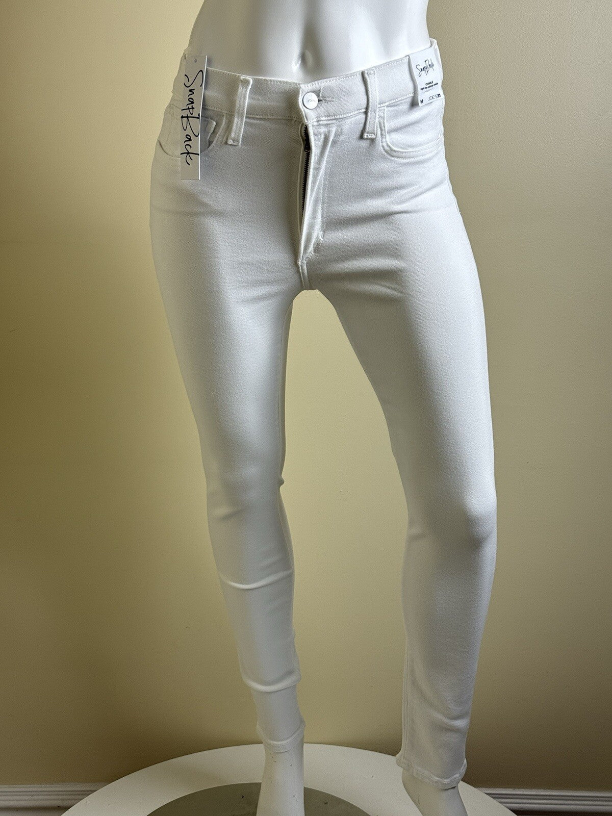 Joe’s Women’s White Ankle Stretch Jeans Sz M. (B.80)