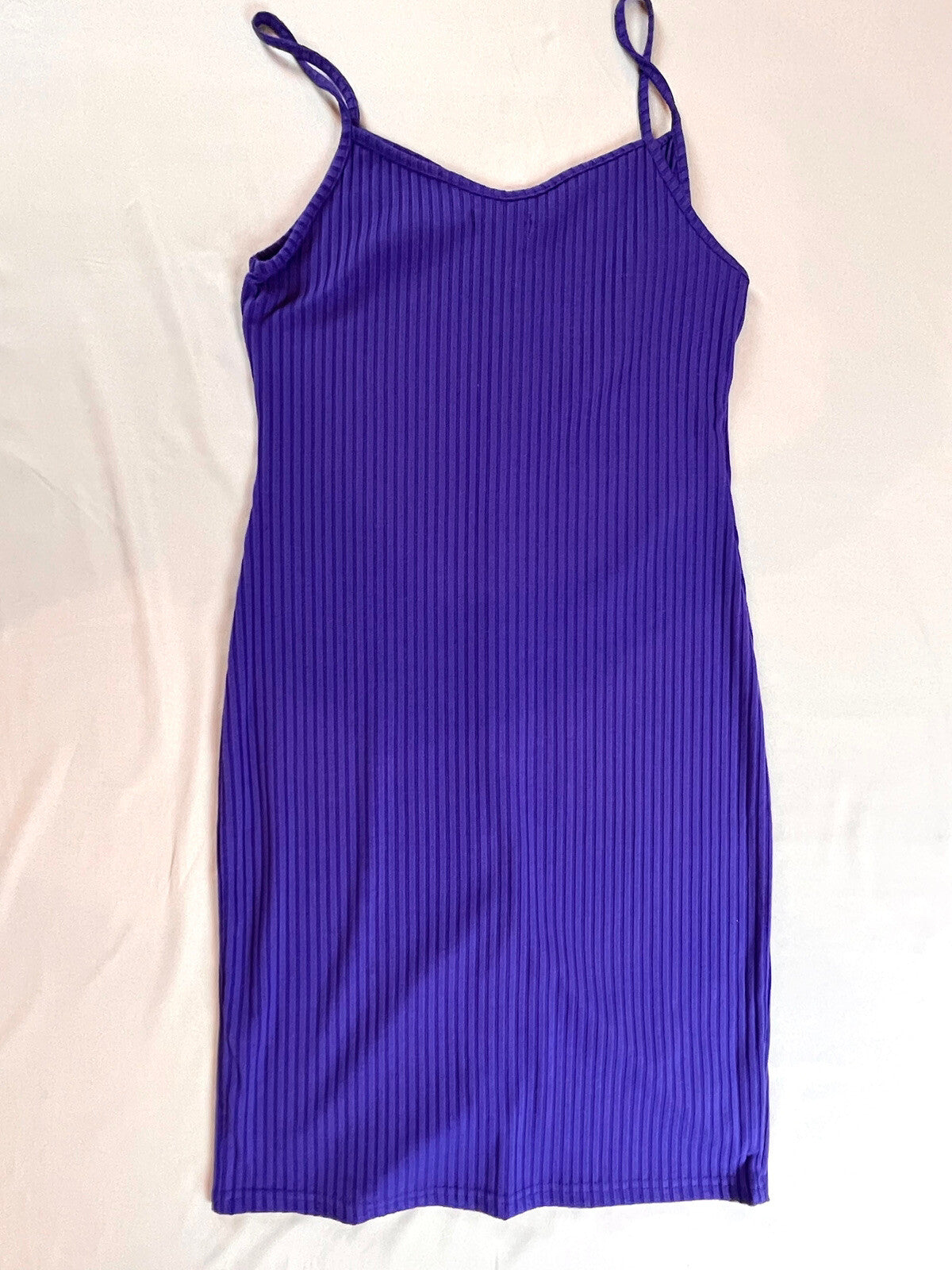 SAY WHAT faux button Stretch sleeveless dress Sz XL Purple
