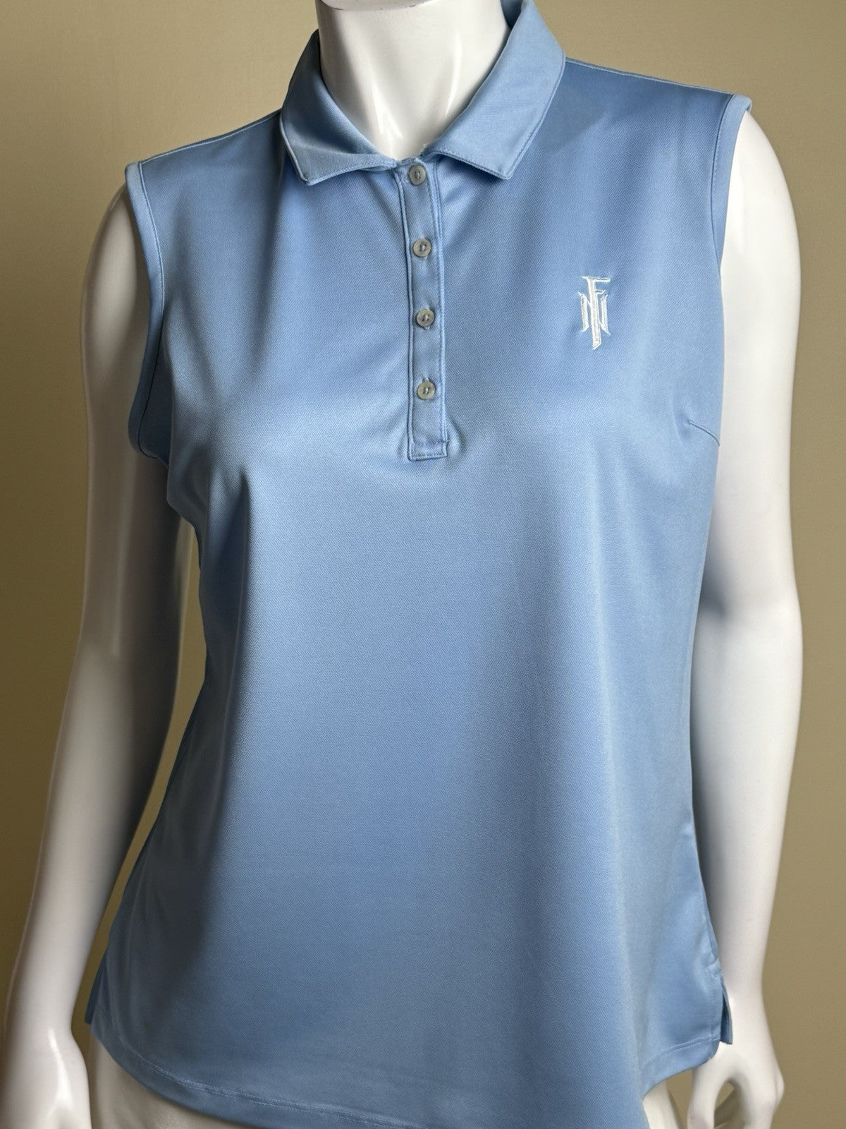 $49 Bermuda Sands Women's Golf Polo Shirt Sz L     (B.180)