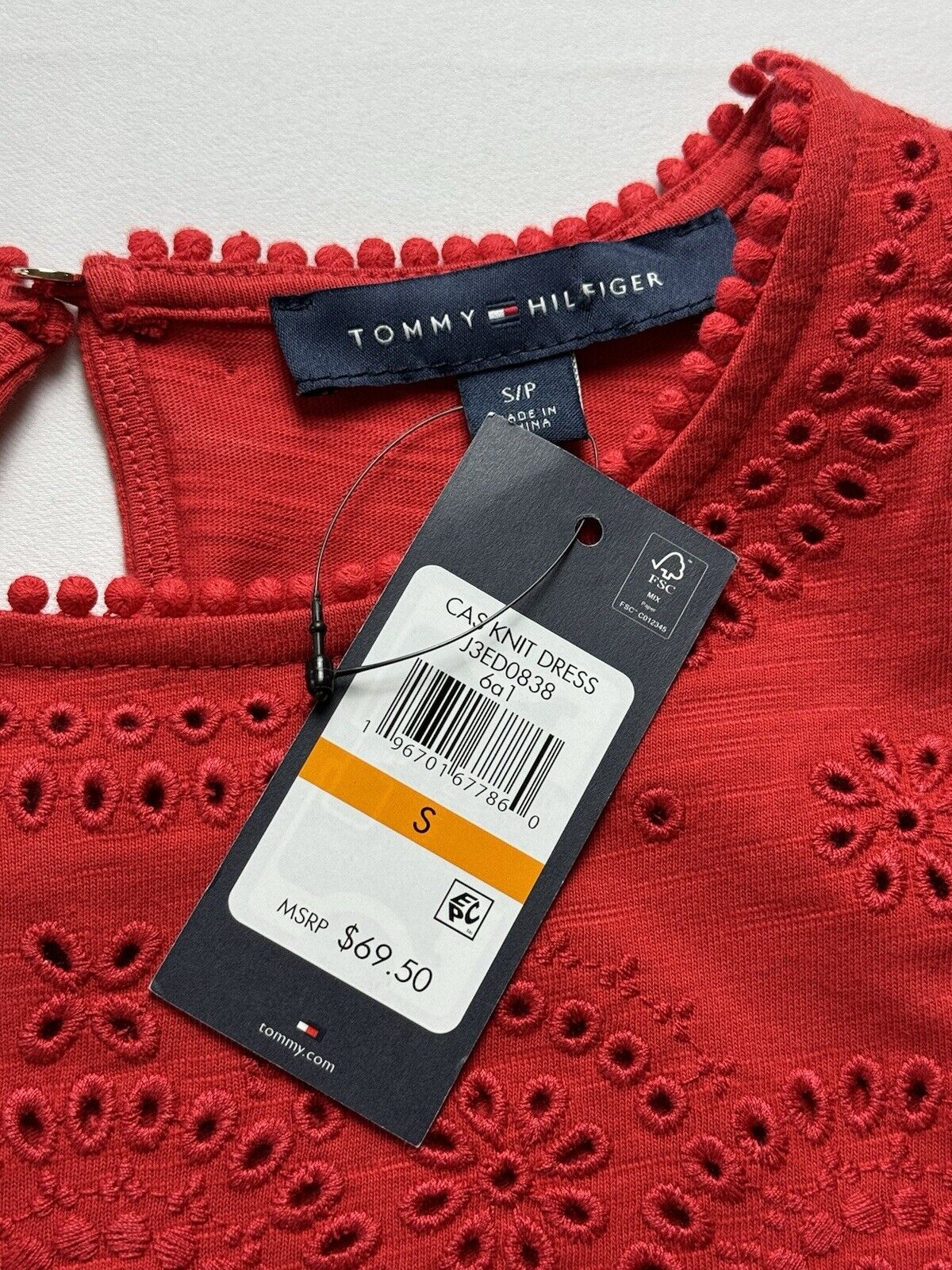 $69 Tommy Hilfiger Red Dress Size S. (73)