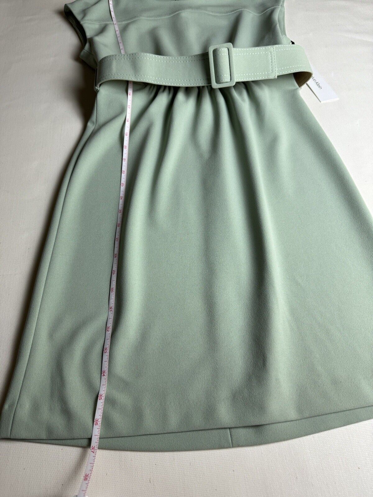 CALVIN KLEIN Women’s Green Size 6 Dress w/Belt  (53)