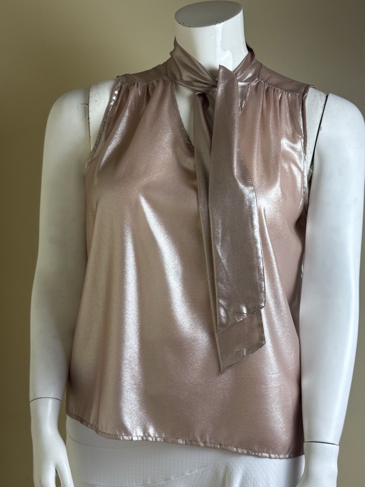 A Love Story Women's Metallic Foil Material Blouse Sz XL.      (B.187)