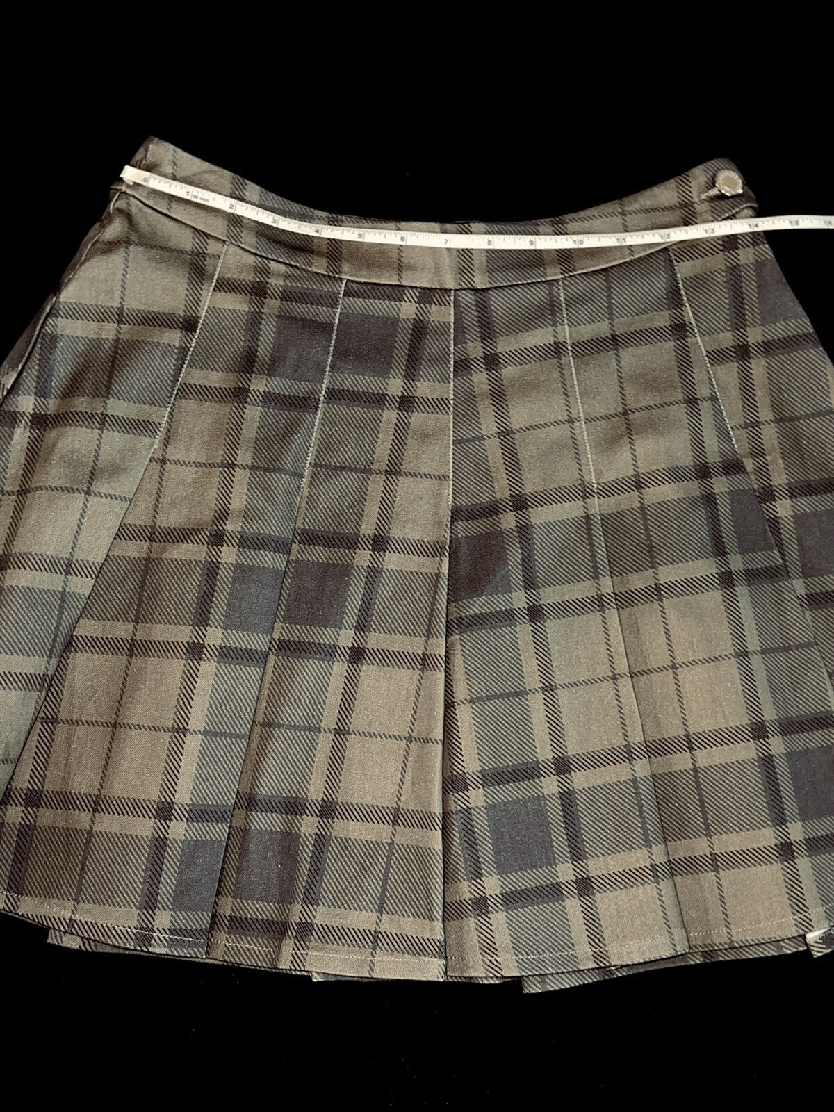 Weworewhat Women's Skirt Size M Green Plaid