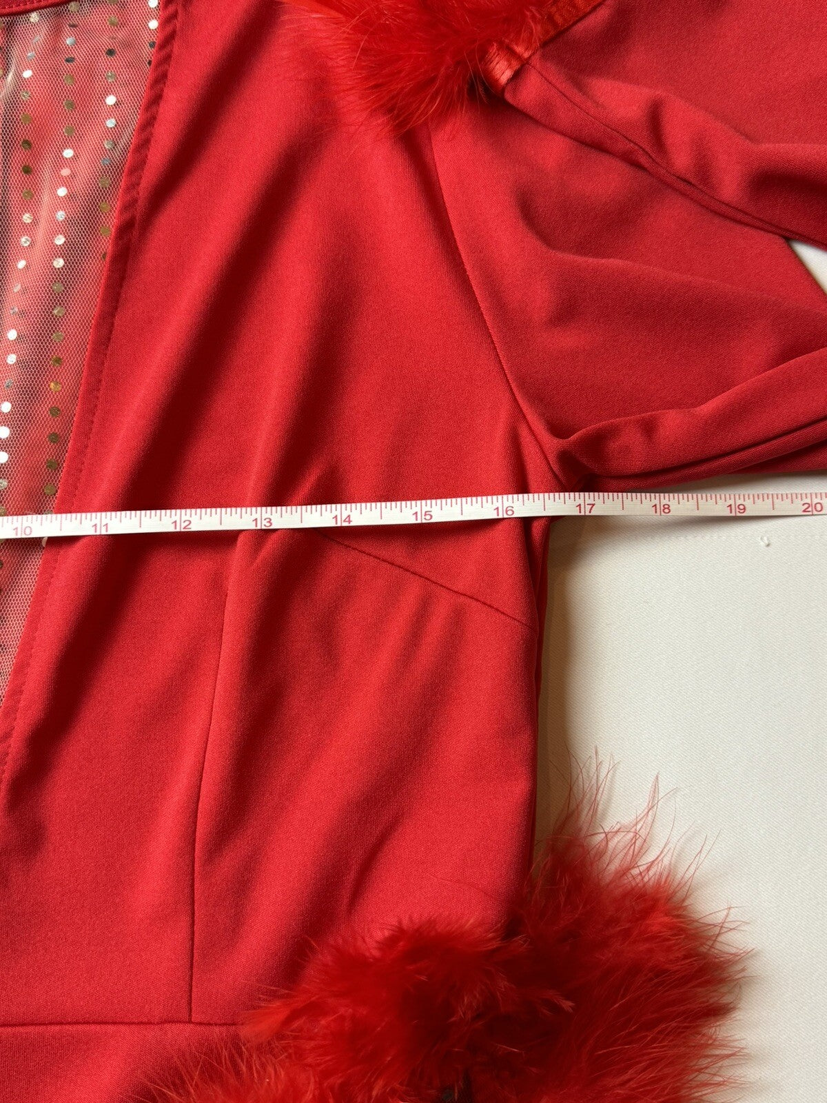 Nhicdns Women’s Red Mesh Stretch Sz L.    (52)