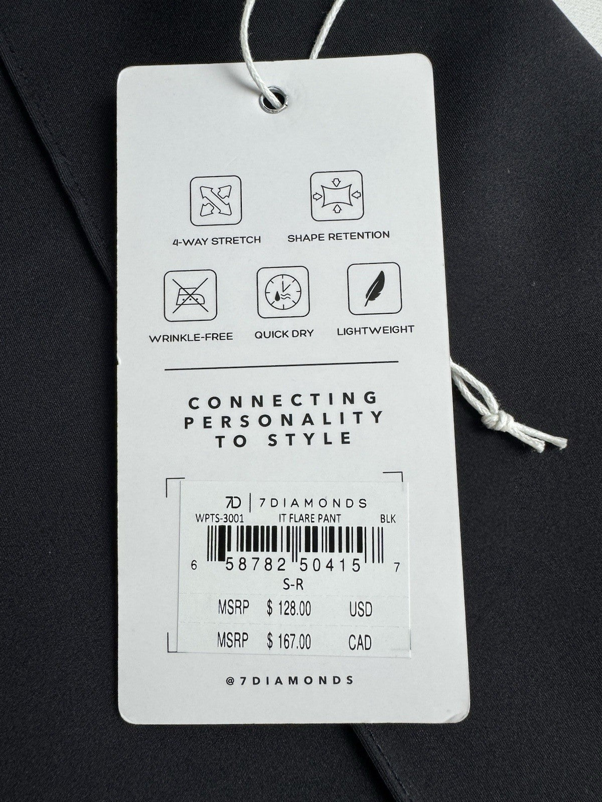 7 Diamonds Women’s Flare Stretch Pull On Pants Sz S.  (B.168)