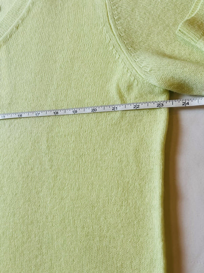 Claudia Nichole Women's Lime Green 100% Cashmere Sweater Sz XL $125 Retail (10)