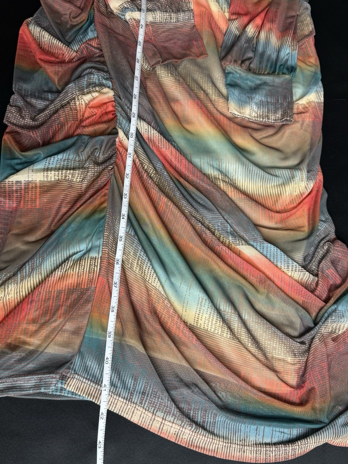 Cable & Gauge Bodycon Dress Multi Sz L.  (B.173)