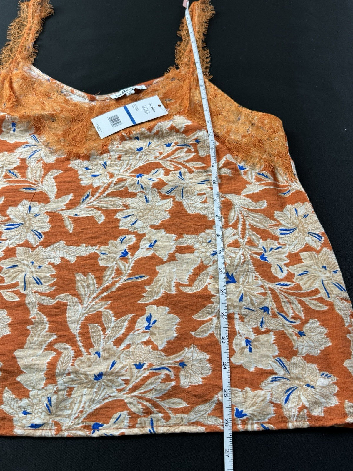 Sam Edelman Women's Palmer LaceTrimmed Camisole Sz XL.     (B.027)