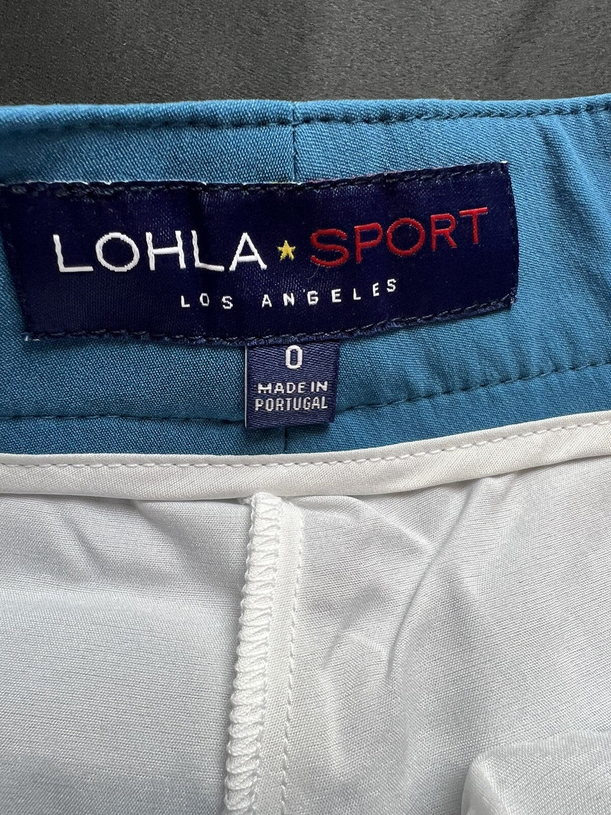 LOHLA Sport Golf Skort The Stellar Skirt Aqua Blue Sz 0 Pockets. (73)