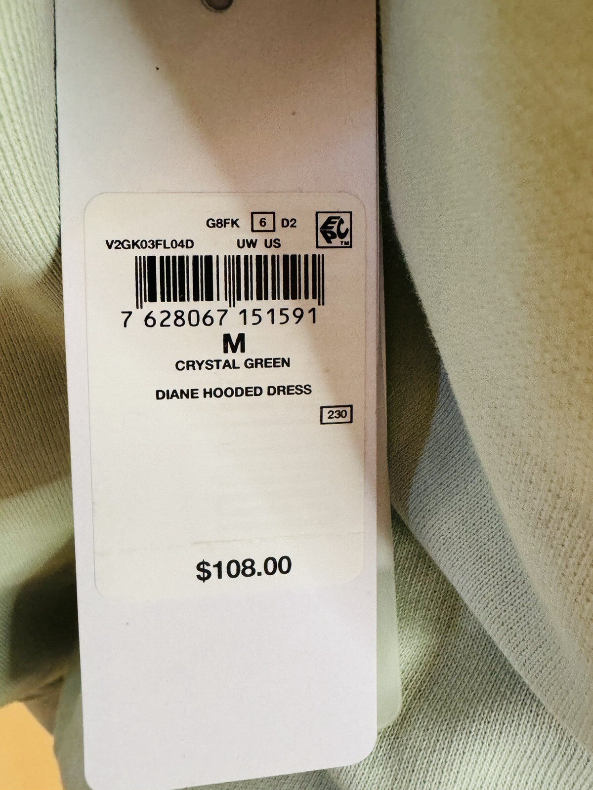 Guess Women’s Hooded Green Sweater with Pockets. (B.76)