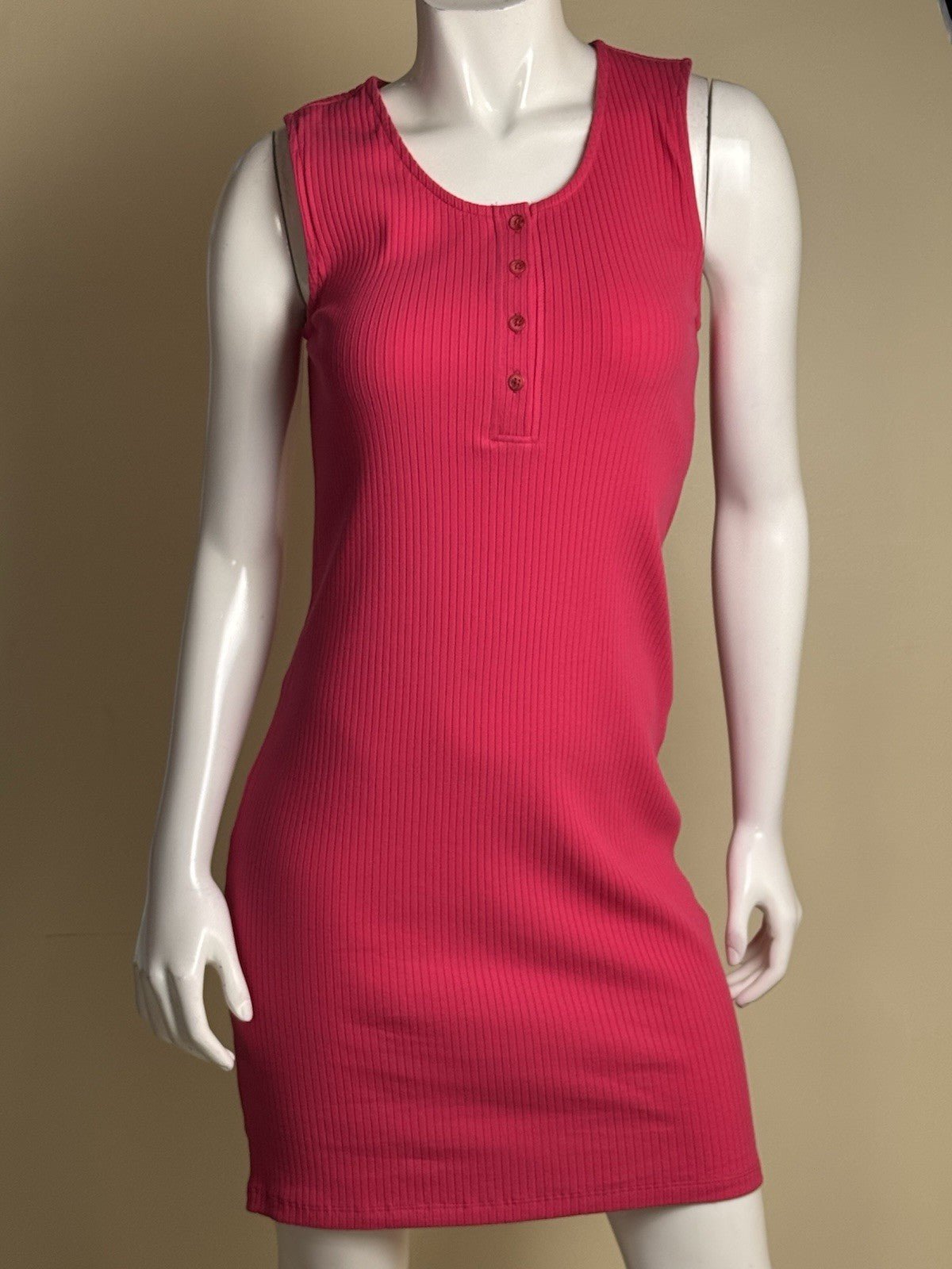 LOLE Knit Sleeveless Dress Pink Sz M.  (B.062)