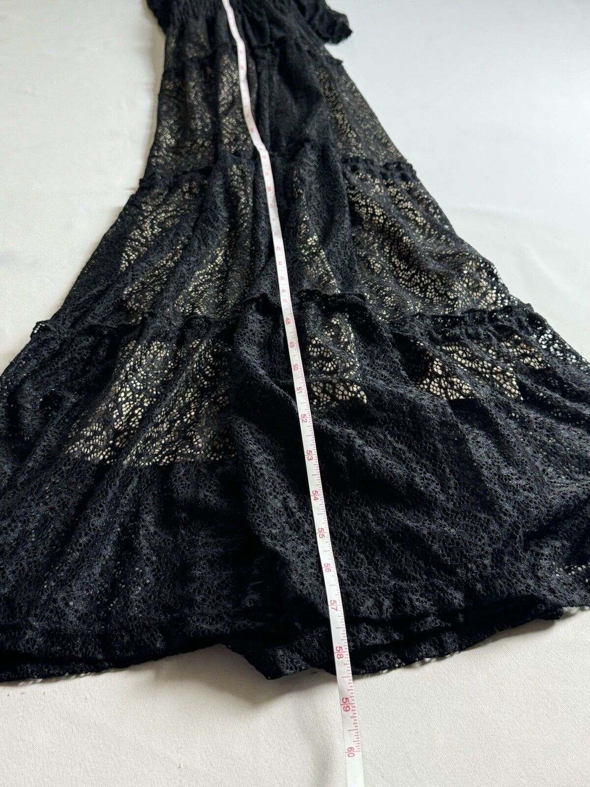 Figueroa & Flower Maxi Black Lace Long Dress Sz XL. (B.11)