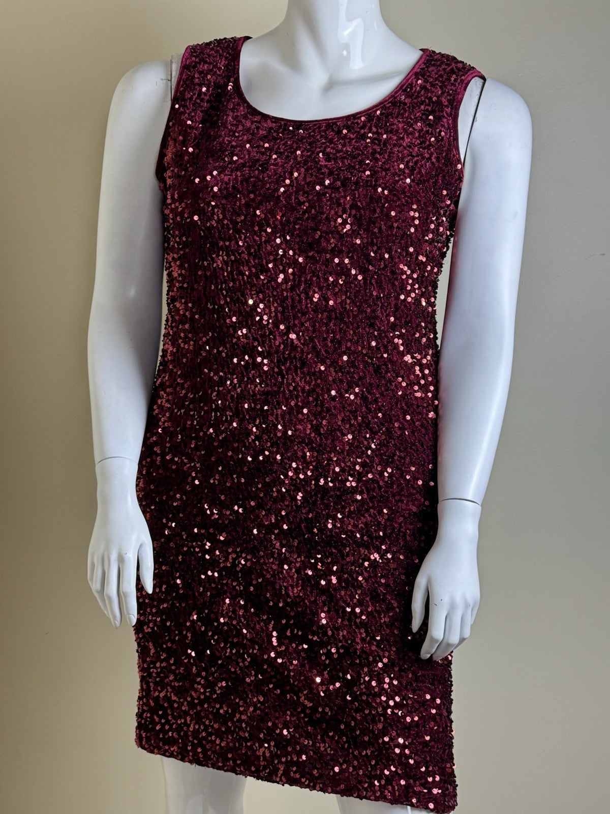 Nina Leonard Sequined Dress Sz XL.  (B.134)