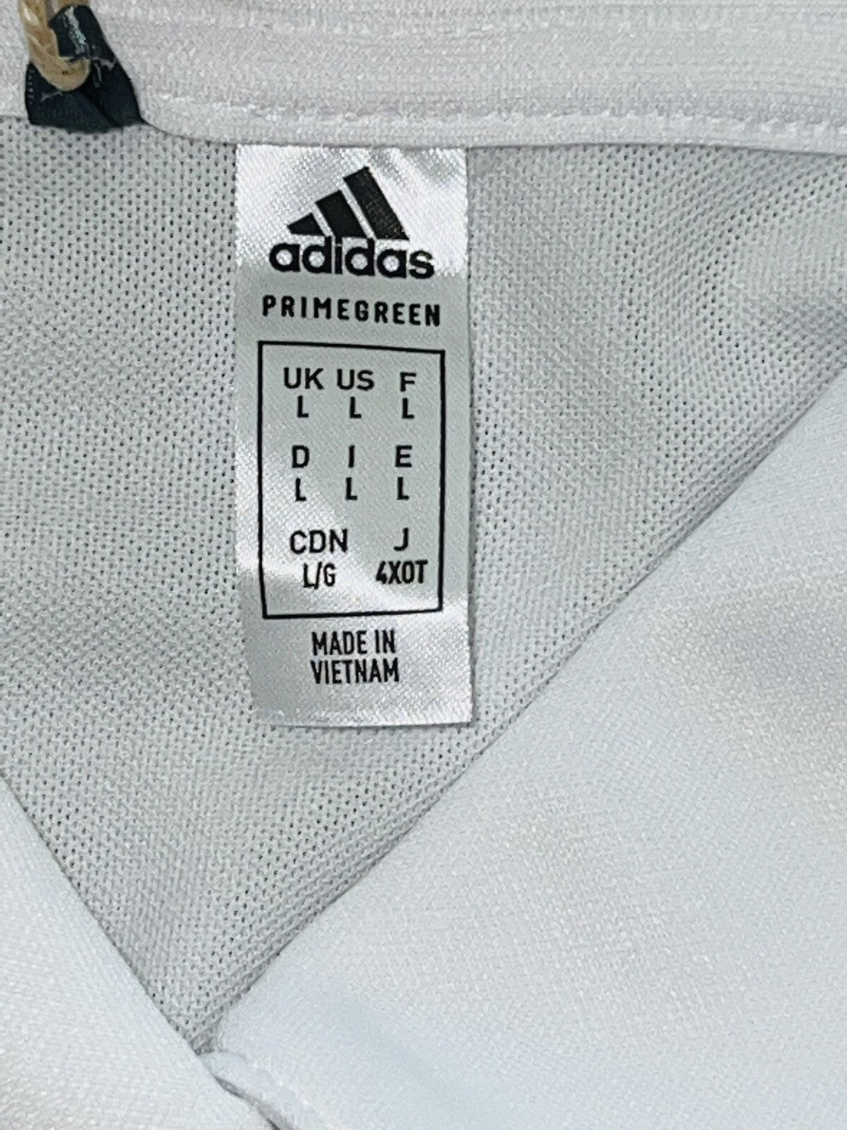 ADIDAS Women's Top Golf Polo Shirt White Sz L (B.13)