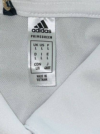 ADIDAS Women's Top Golf Polo Shirt White Sz L (B.13)