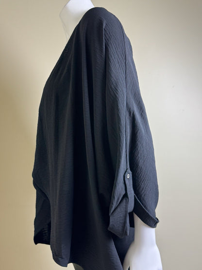 $109 Calvin Klein Women’s Black Cardigan Sz L.     (B.153)