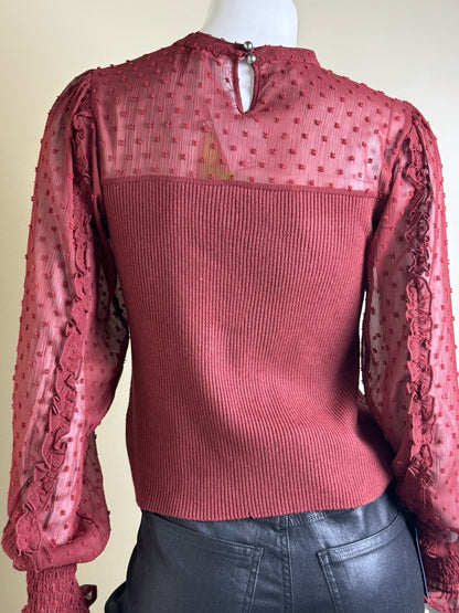 $99 Sam Edelman Women's Blouse Sz L. (B.104)