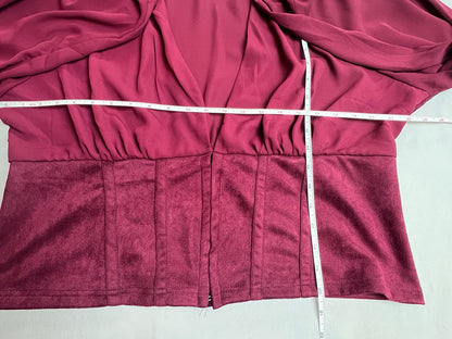 Madrag Women’s Size 3X Top Long Sleeve Blouse
