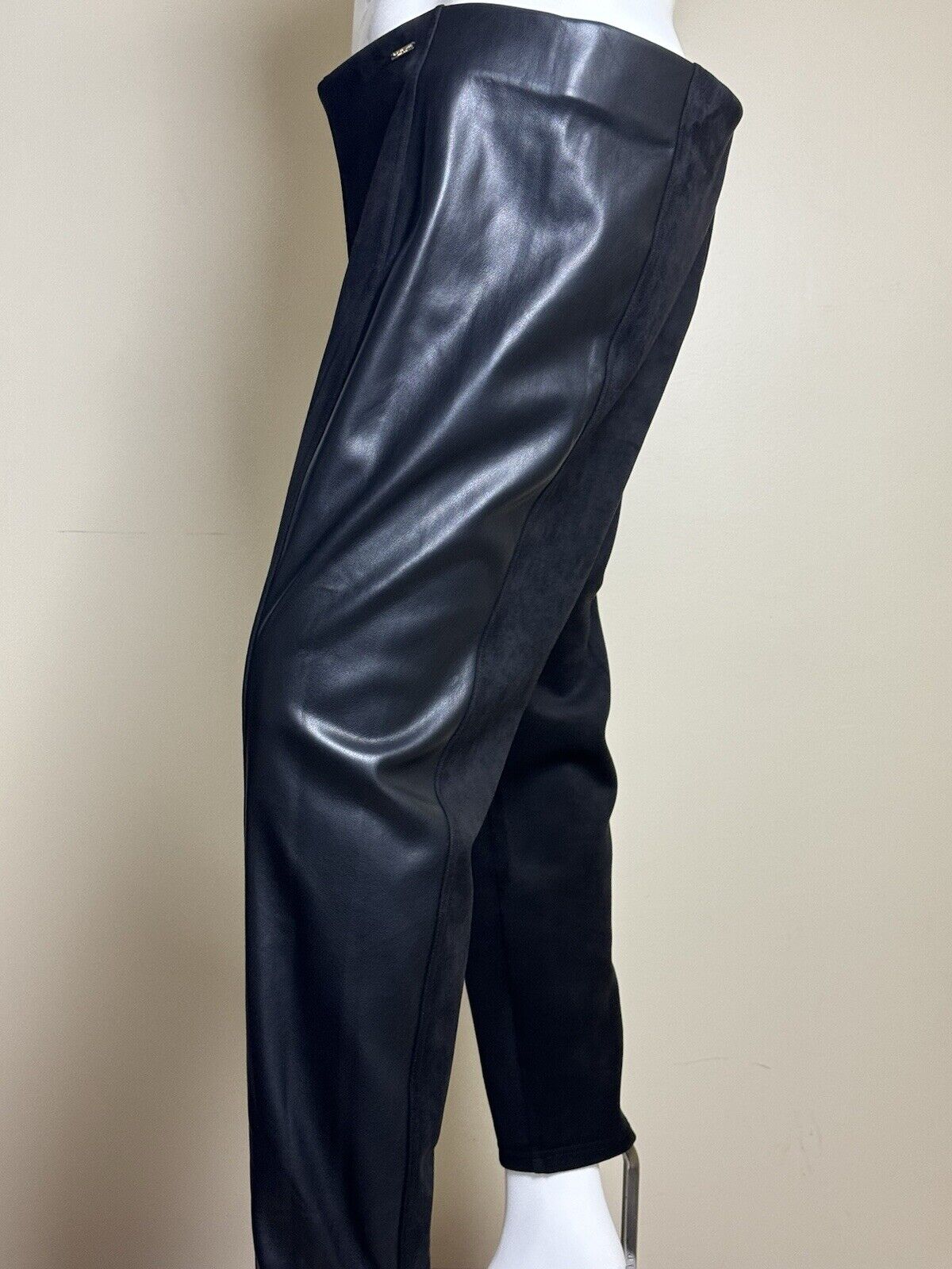 Marc New York Women’s Black Pants Faux Leather Sz 3XL