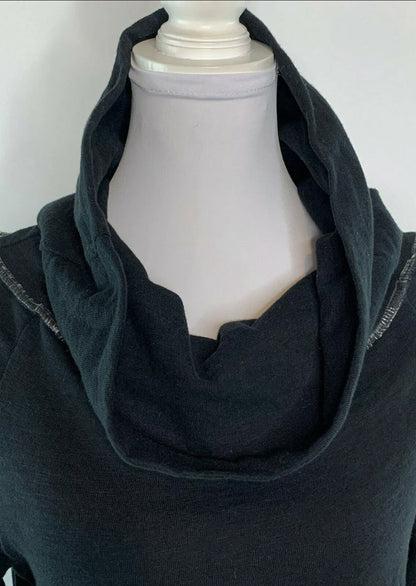 Banjara Women’s Sz XS Top Pullover Sweater Cotton Black Long Sleeve NWT