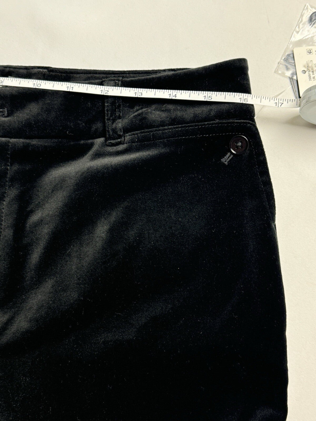 $225 Ralph Lauren Women’s Black Velvet Pants Sz 10.  (B.89)