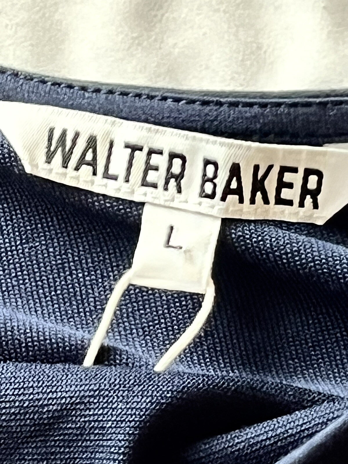 $118 Walter Baker Women’s One Shoulder Long Sleeve Navy Sz L