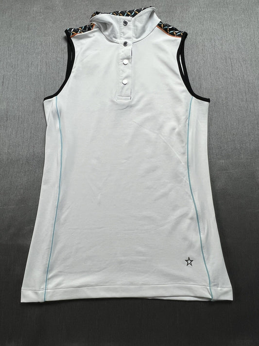 Lohla Sport White Sleeveless Shirt Golf tennis top Sz XS (13)
