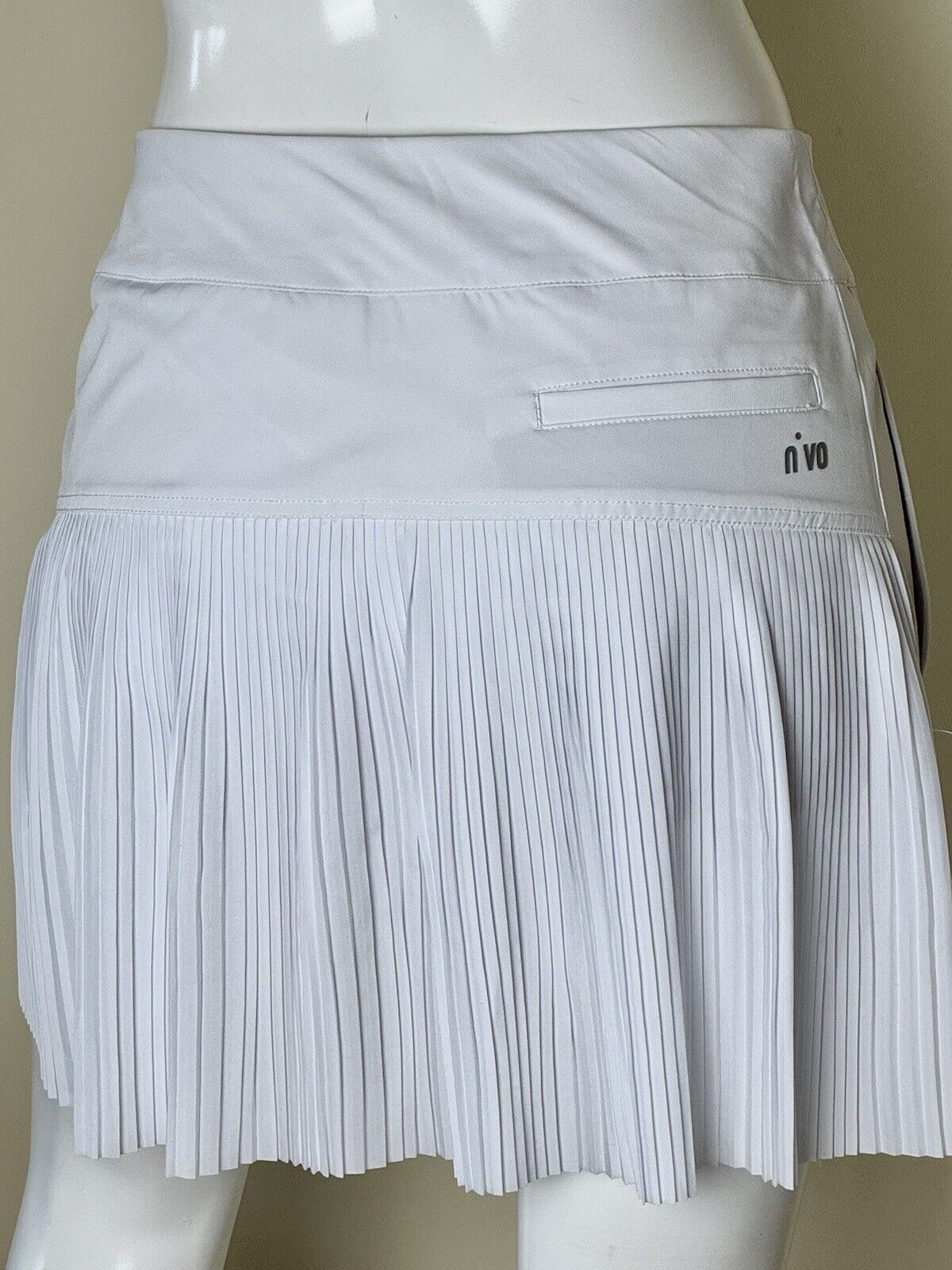 NiVo by Lanctot Women's White Active Golf Skort Skirt Size XS  Pocket