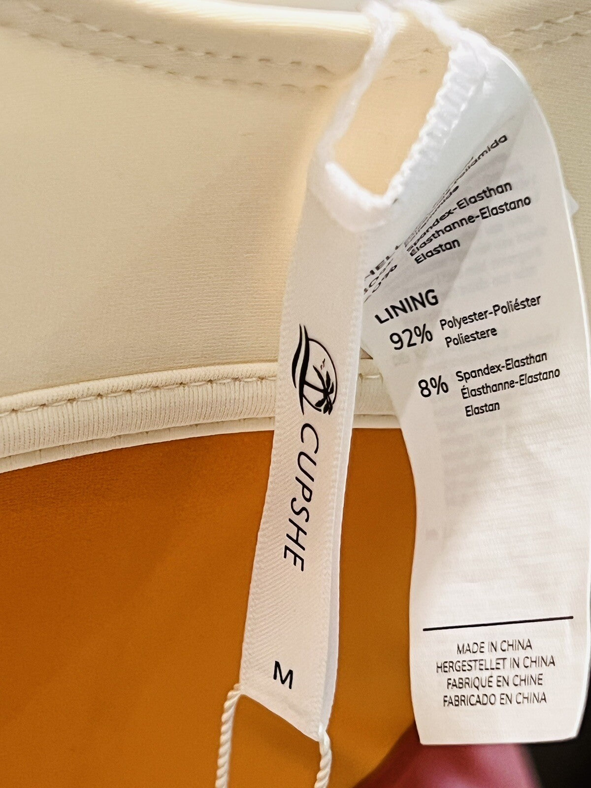 CUPSHE Women's One Piece Swimsuit Sz M Red Orange