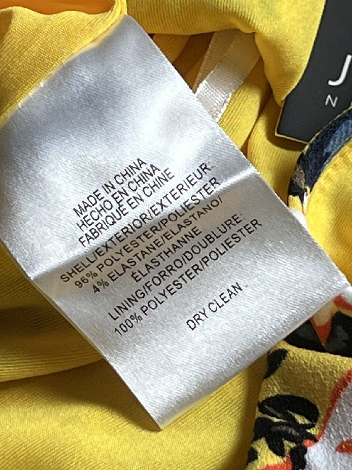 JONES NEW YORK Long Yellow Floral Midi Maxi dress Sz XS