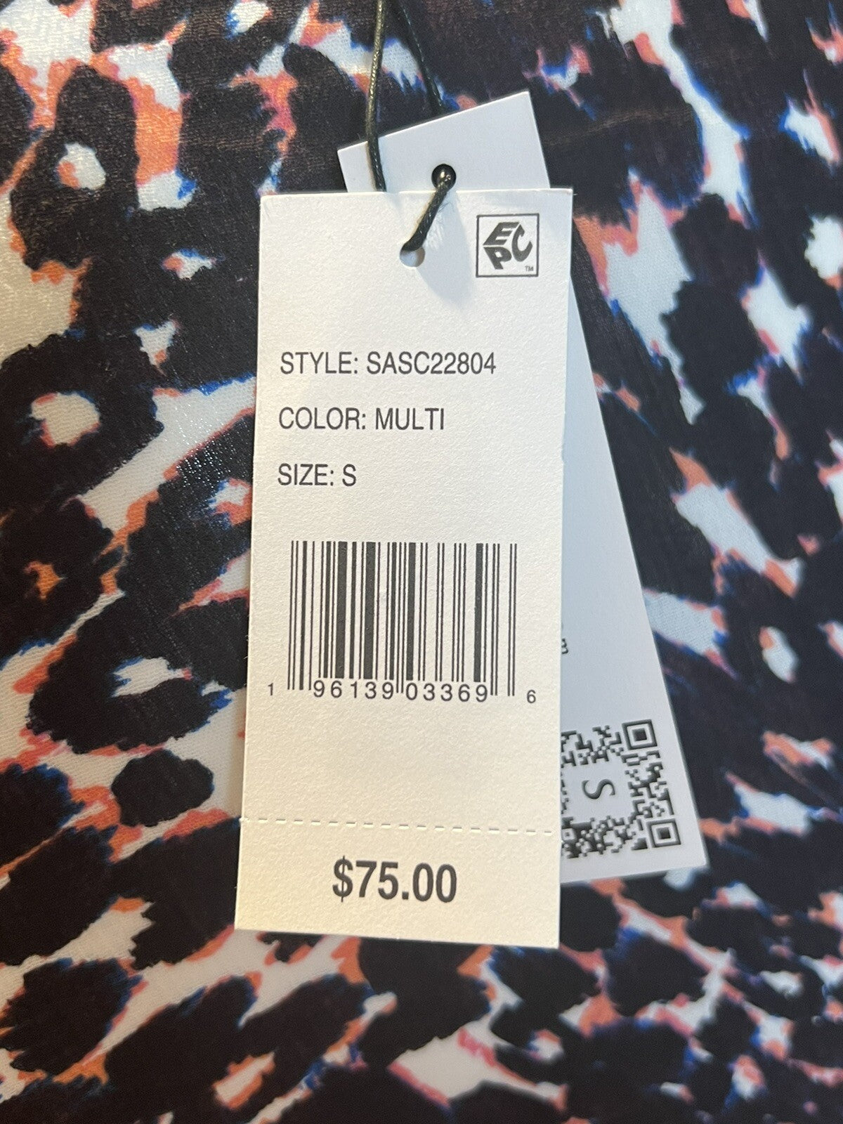 Sanctuary Women’s Leopard Print Crop Top Long Sleeve Sz S Multicolor (01)