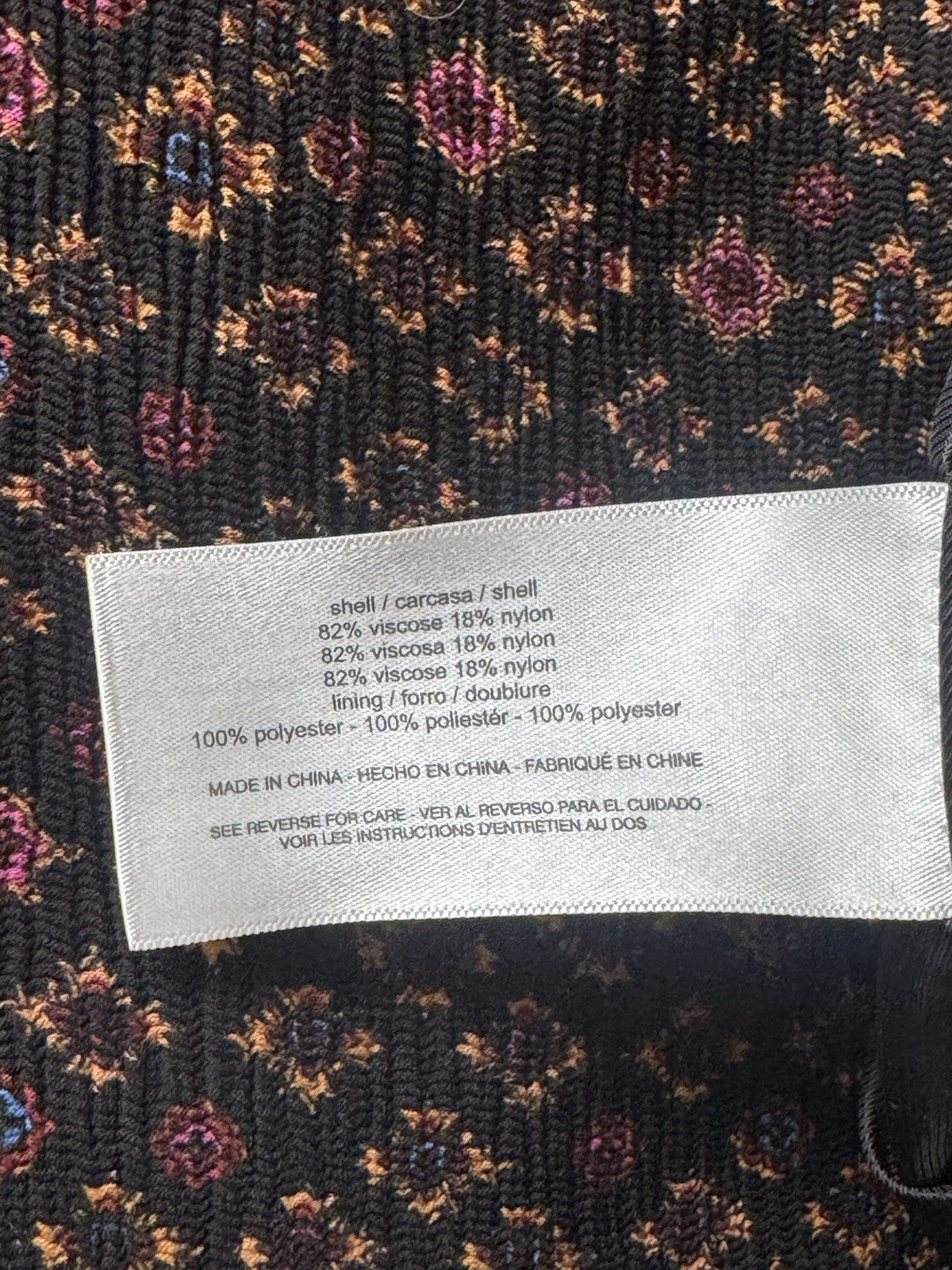 $149 Sam Edelman Women's Black Floral Blazer Sz XL.        (B.171)