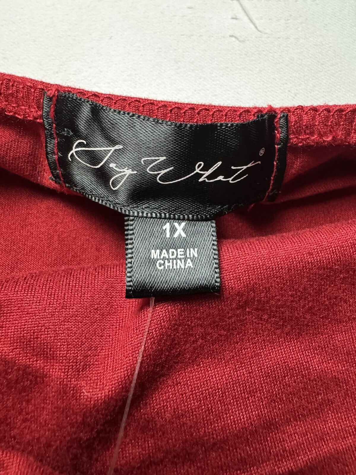 Say What Red strapless jumpsuit Sz 1X.  (B.52)