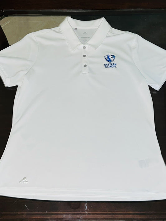 ADIDAS GOLF Women's Golf Polo Shirt White Sz L             (13)