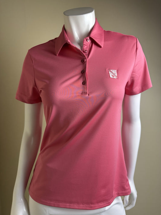 Dunning Golf Rosetta Women's Golf Polo Shirt Sz M. (B.157)