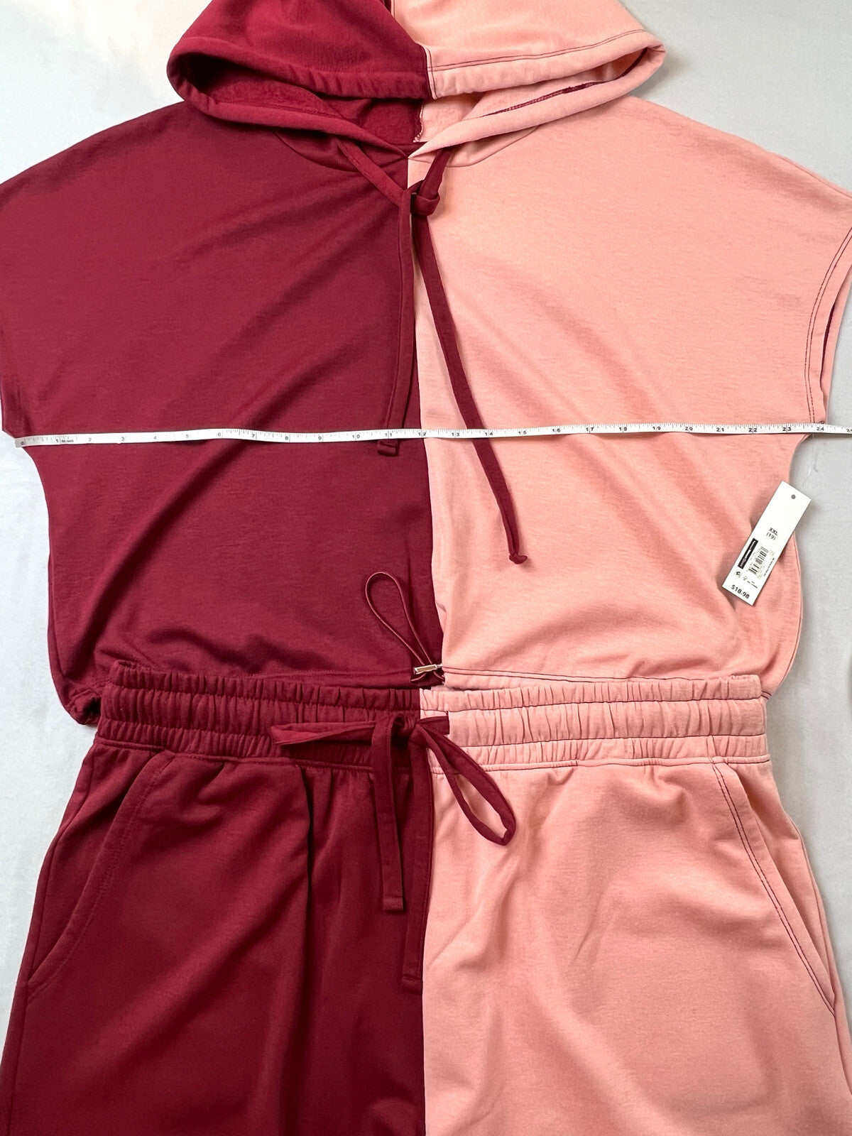 No Boundaries Women’s  2Pc set Hoodie Top,Shorts Sz 2XL