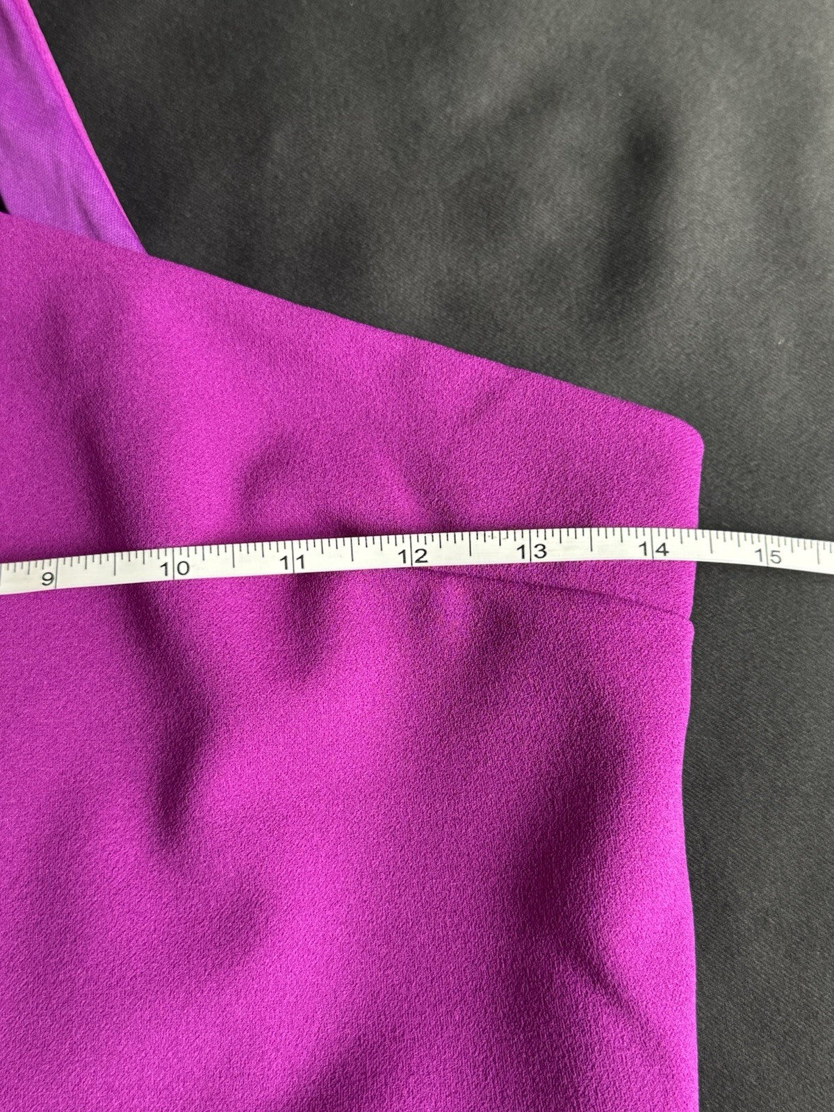 Lulu's Fuchsia One Side Shoulder Dress Sz L.  (B.179)