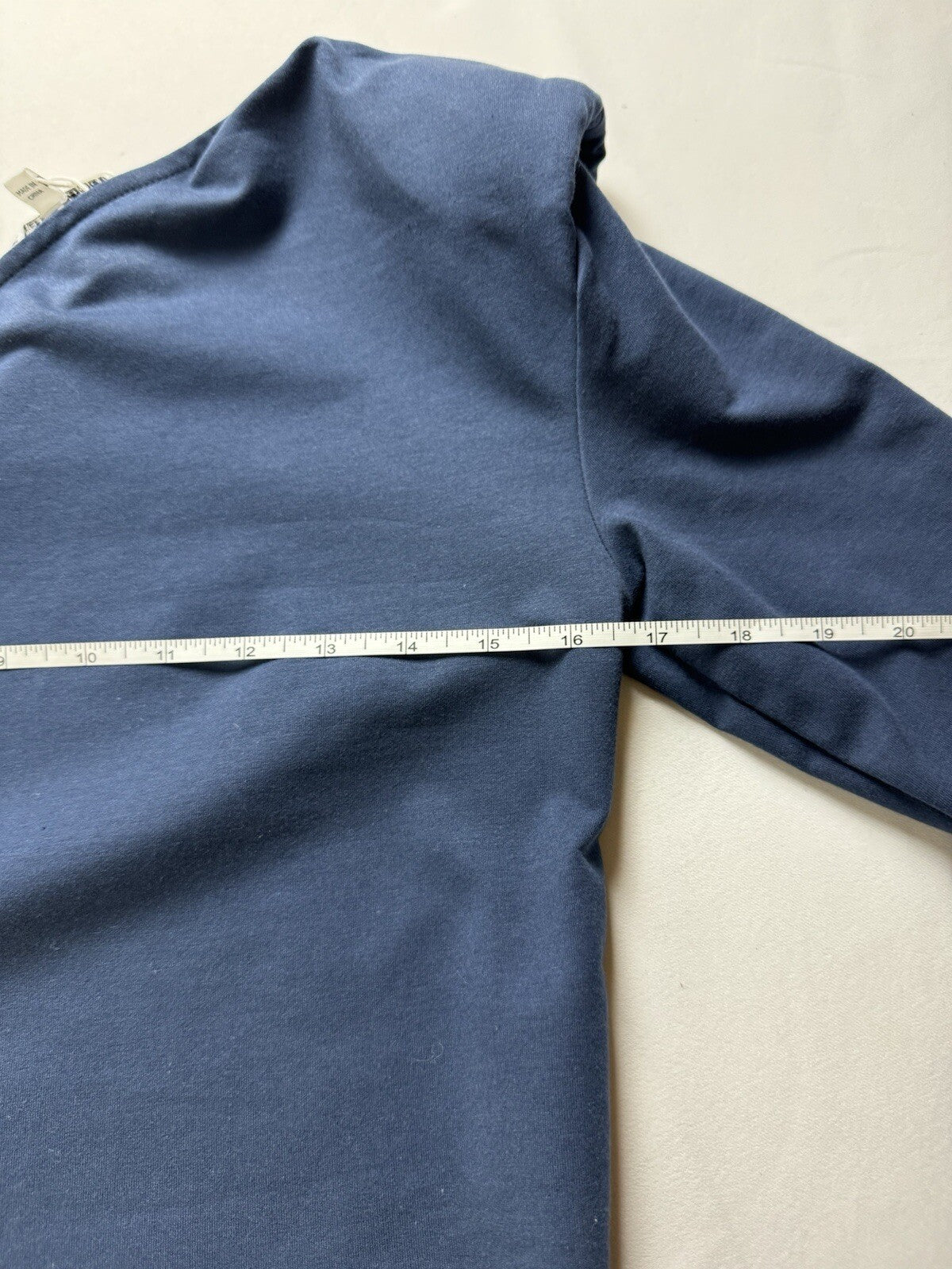 $118 Walter Baker Women’s One Shoulder Long Sleeve Navy Sz S (B.108)