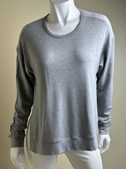 $135 Alala Women's Heather Gray Long Sleeve Sweatshirt Size M