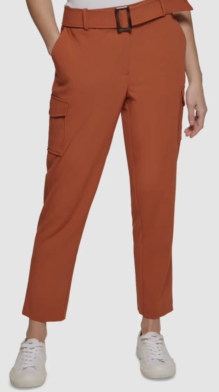 $89 Calvin Klein Women's Belted Pants Size 14.       (B.183)