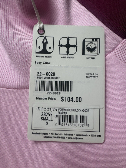 FJ FootJoy Women's Golf Hooded Sweatshirt Sz S.    (B.105)