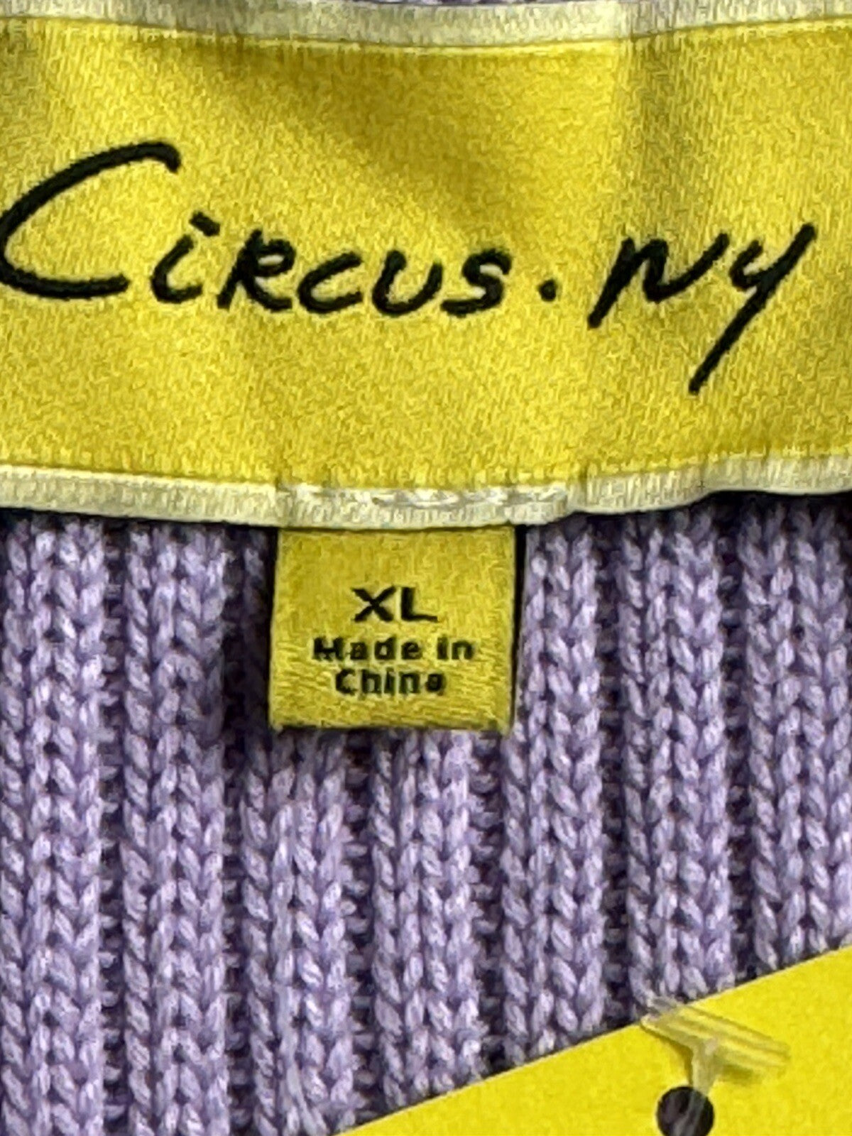 Circus NY Knit Silhouette Skirt Sz XL Lavender A-Line Elastic Waistband (60)