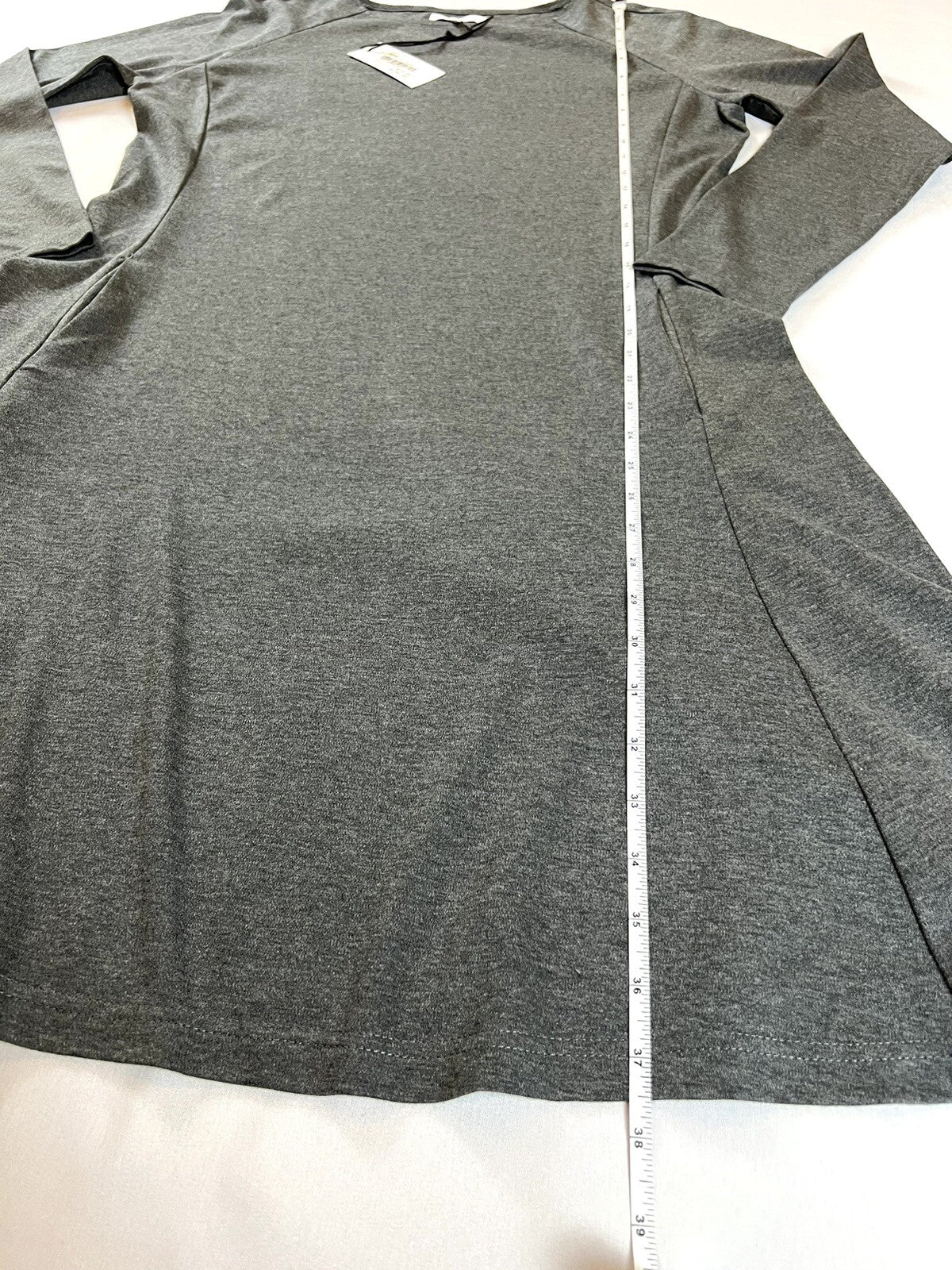 Symphony by A.F. Women’s Long Sleeve Dress Sz L Charcoal Gray MSRP $139