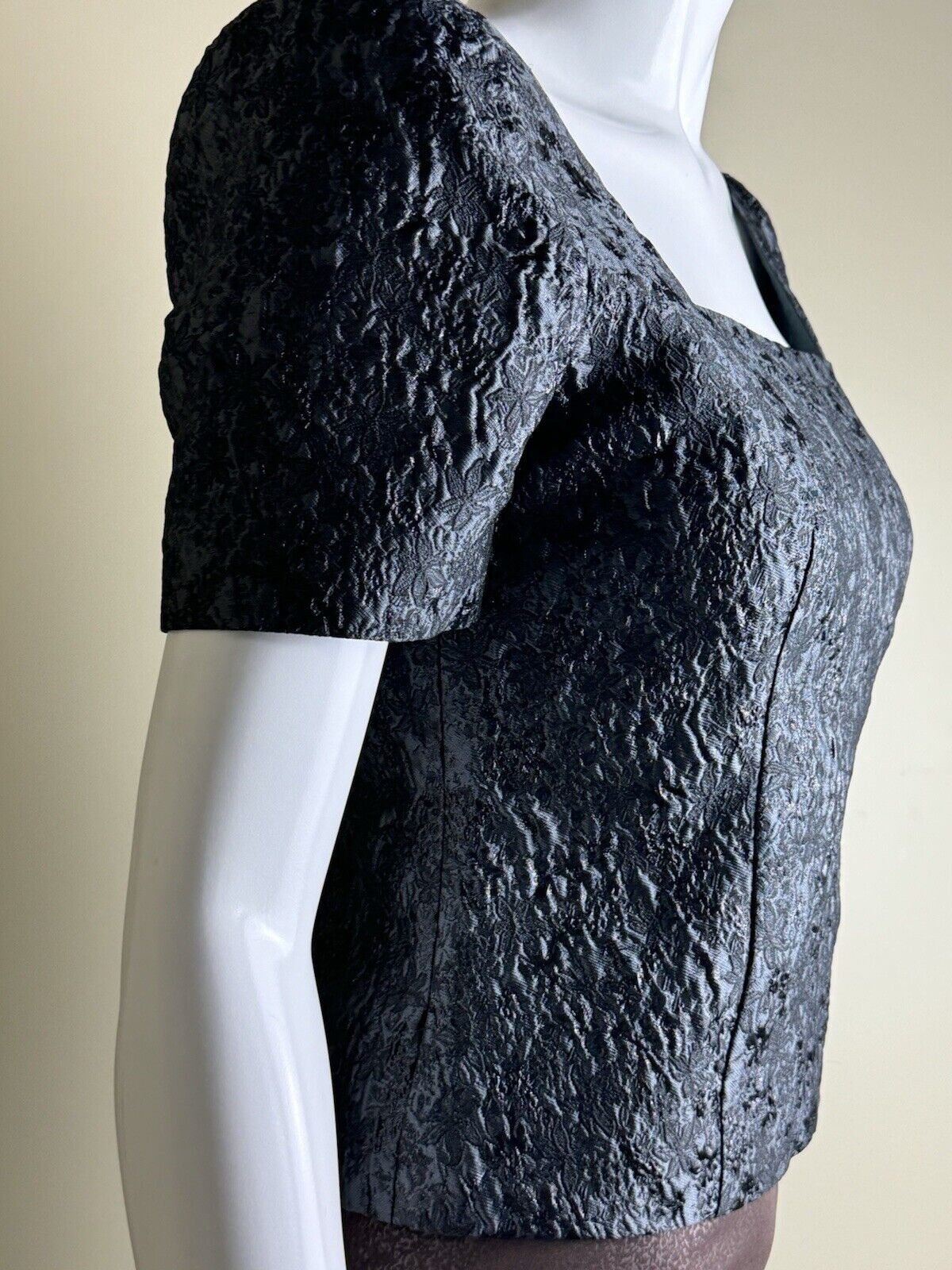 Club Monaco Women's Top Blouse Charcoal Sz 4. (B.86)